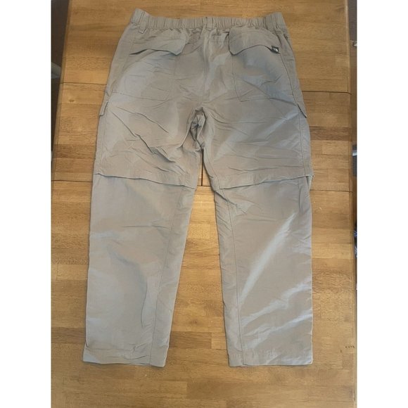 Mens The North Face Convertible Pants Zip Off Hiking Tan Khaki XL - Picture 2 of 11